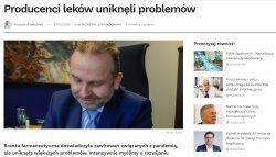 Producenci leków uniknęli problemów 